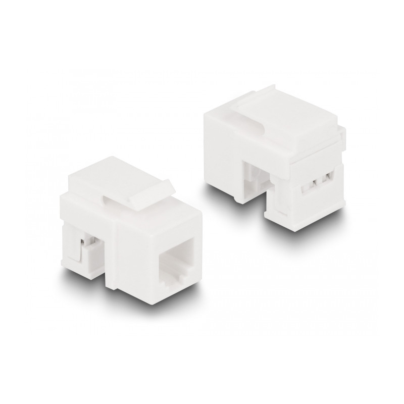 Delock Keystone LSA Set mit Auflegehalterung RJ45 / RJ11 Cat.6 schwarz