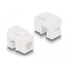 Delock Keystone LSA Set mit Auflegehalterung RJ45 / RJ11 Cat.6 schwarz