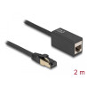 Delock Netzwerk Verlängerungskabel RJ45 Stecker zu RJ45 Buchse Cat.8.1 S/FTP 2 m schwarz