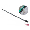 Delock Kabelbinder mit Befestigungsöse L 160 x B 4,8 mm schwarz 10 Stück