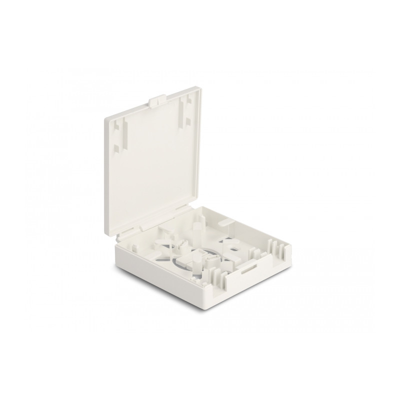 Delock LWL Anschlussdose zur Wandmontage für 2 x SC Simplex oder LC Duplex weiß