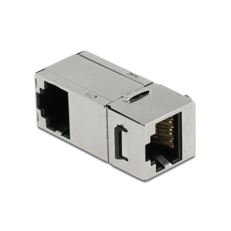 Delock Keystone Modul RJ45 Buchse zu RJ45 Buchse Cat.6A 90° gewinkelt