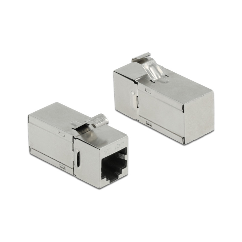 Delock Keystone Modul RJ45 Buchse zu RJ45 Buchse Cat.6A 90° gewinkelt