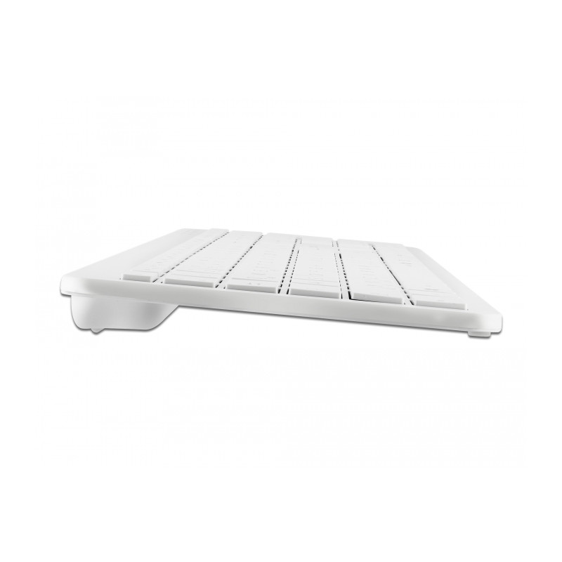 Delock USB Tastatur 2,4 GHz kabellos weiß (flach)