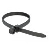 Delock Kabelbinder mit Befestigungsöse L 300 x B 7,6 mm schwarz 10 Stück
