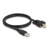 Delock Kabel USB 2.0 Typ-A Stecker zu Typ-B Stecker mit Schrauben 1 m