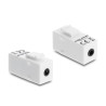 Delock Keystone Modul Klinkenbuchse 3,5 mm 4 Pin zu Klinkenbuchse 3,5 mm 4 Pin weiß