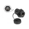 Delock RJ45 Cat.6A Kupplung mit Verschlusskappe IP67 staub- und wasserdicht