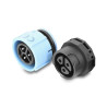 Delock Kabelverbinder mit Bajonettverschluss 3 Pin Stecker zu Buchse mit Gehäuse zum Einbau, IP68 wasserdicht für Kabeldurchmess