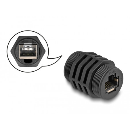 Delock RJ45 Cat.6A Einbaumodul IP67 staub- und wasserdicht