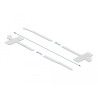 Delock Kabelbinder mit Beschriftungsfeld L 200 x B 2,5 mm weiß 10 Stück