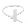 Delock Kabelbinder mit Beschriftungsfeld L 200 x B 2,5 mm weiß 10 Stück