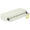 Delock Desktop Patchpanel 12 Port Cat.6 grau
