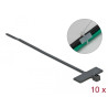 Delock Kabelbinder mit Beschriftungsfeld L 100 x B 2,5 mm schwarz 10 Stück