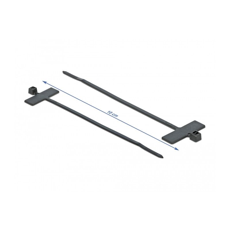 Delock Kabelbinder mit Beschriftungsfeld L 100 x B 2,5 mm schwarz 10 Stück