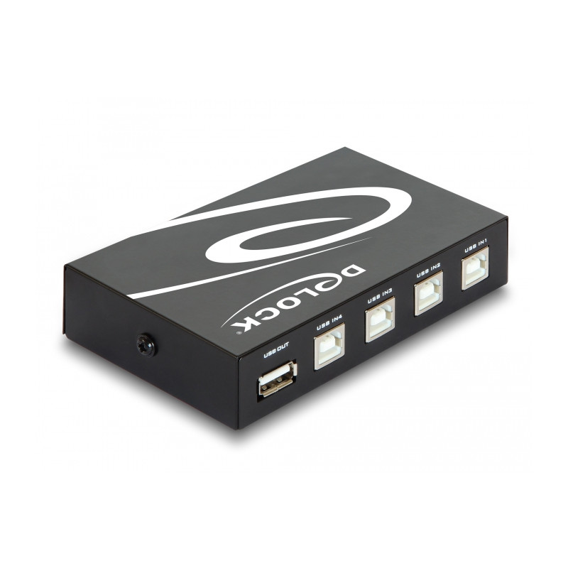 Delock Umschalter USB 2.0 4 Port manuell