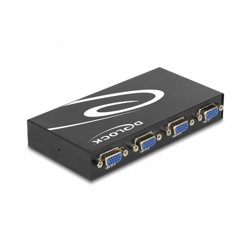 Delock Umschalter VGA 4 Port manuell bidirektional