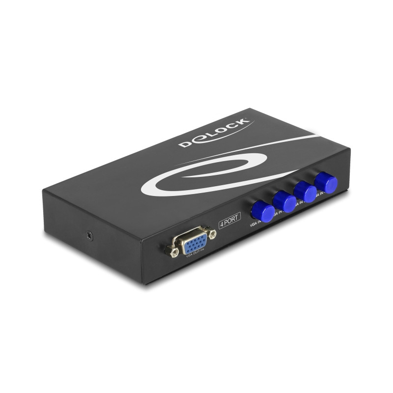 Delock Umschalter VGA 4 Port manuell bidirektional