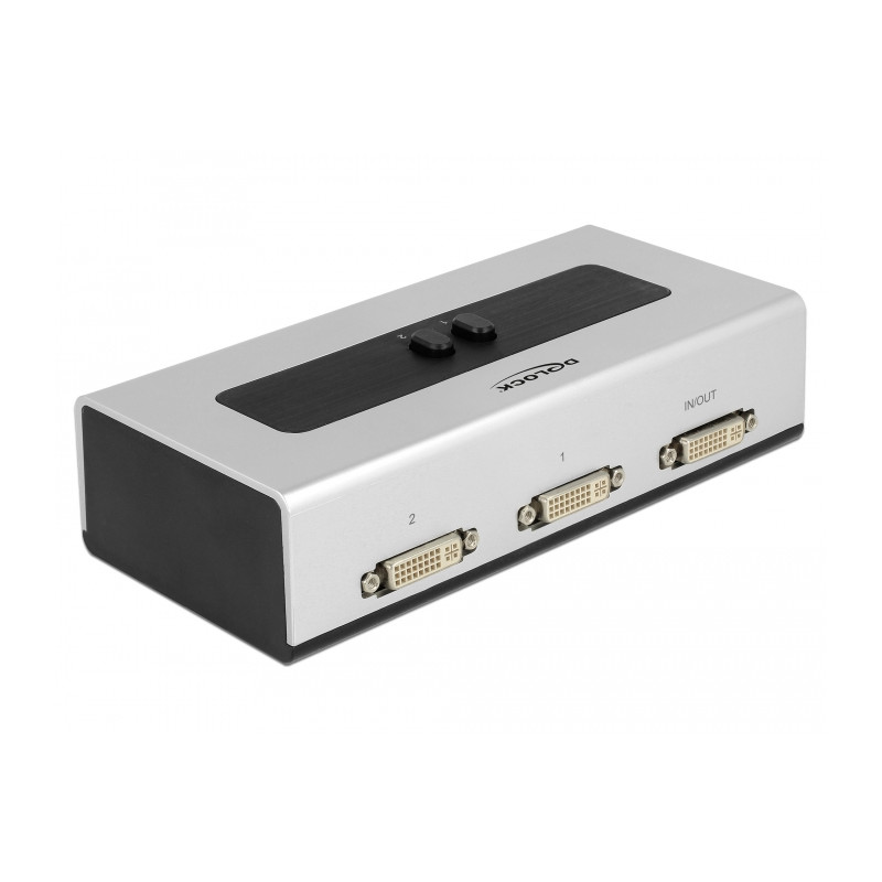 Delock Umschalter DVI 2 Port manuell bidirektional