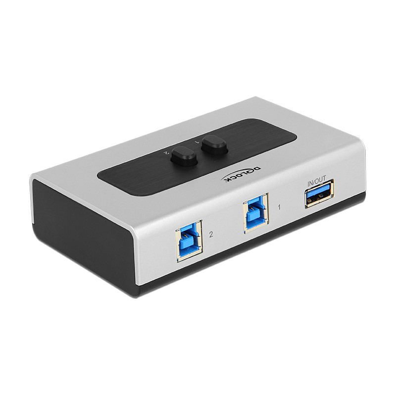 Delock Umschalter USB 3.0 2 Port manuell bidirektional