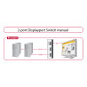 Delock DisplayPort 1.4 Umschalter 2 Port manuell
