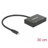 Delock Mini DisplayPort 1.2 Splitter 1 x mini DisplayPort in - 2 x HDMI out 4K