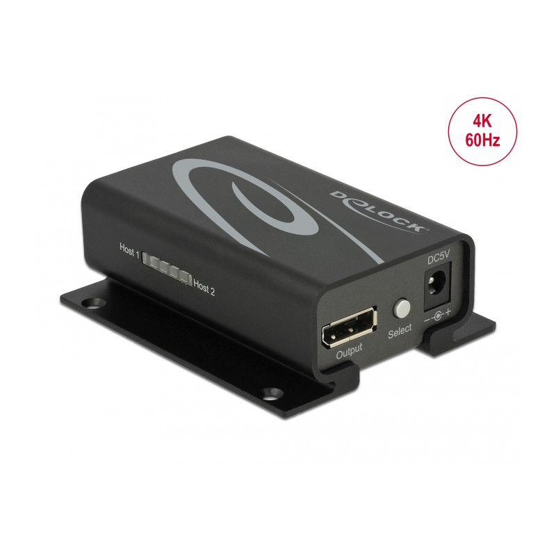 Delock DisplayPort 1.2 Switch 2 x DisplayPort in - 1 x DisplayPort out 4K