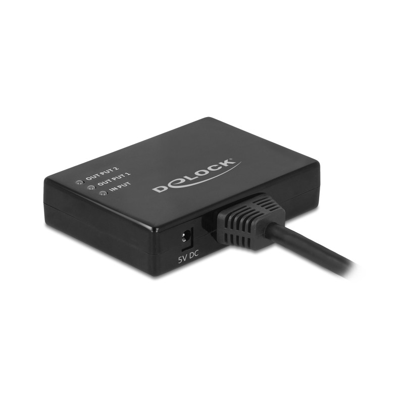 Delock HDMI Splitter 1 x HDMI in - 2 x HDMI out 4K 30 Hz