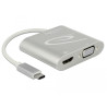 Delock USB Type-C™ Splitter (DP Alt Mode) - 1 x HDMI + 1 x VGA out