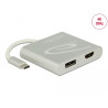 Delock USB Type-C™ Splitter (DP Alt Mode) - 1 x HDMI + 1 x DisplayPort out 4K 30 Hz