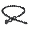 Delock Blitzbinder wiederverwendbar L 210 x B 4,5 mm schwarz 10 Stück