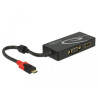 Delock USB Type-C™ Splitter (DP Alt Mode) - 1 x HDMI + 1 x VGA out