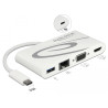 Delock USB Type-C™ 3.1 Dockingstation HDMI 4K 30 Hz + VGA + LAN + USB PD