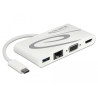 Delock USB Type-C™ 3.1 Dockingstation HDMI 4K 30 Hz + VGA + LAN + USB PD