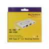 Delock USB Type-C™ 3.1 Dockingstation HDMI 4K 30 Hz + VGA + LAN + USB PD
