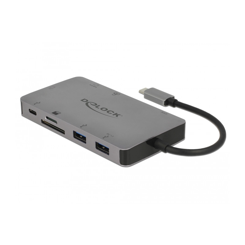 Delock USB Type-C™ Dockingstation 4K - HDMI / VGA / USB 3.1 / SD / LAN / PD 3.0