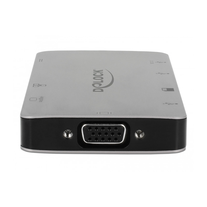 Delock USB Type-C™ Dockingstation 4K - HDMI / VGA / USB 3.1 / SD / LAN / PD 3.0