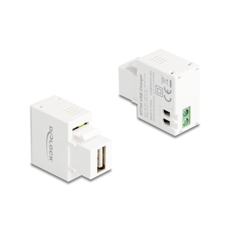 Delock Keystone Modul mit USB Typ-A Ladebuchse 5 W weiß