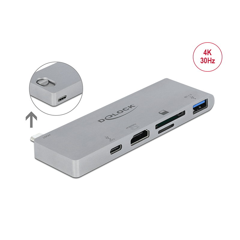 Delock Dockingstation für MacBook mit 4K und PD 3.0