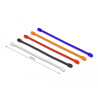 Delock Kabelbinder biegsam L 80 x B 4 mm farbig sortiert Set 10 Stück