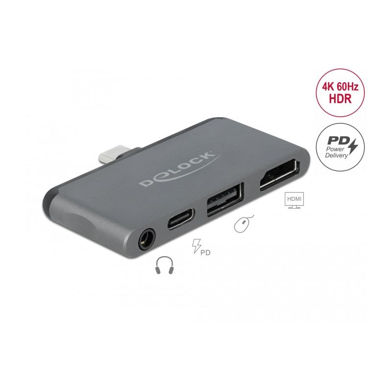 Delock Mini Dockingstation für iPad Pro / Mobilgeräte mit 4K 60 Hz