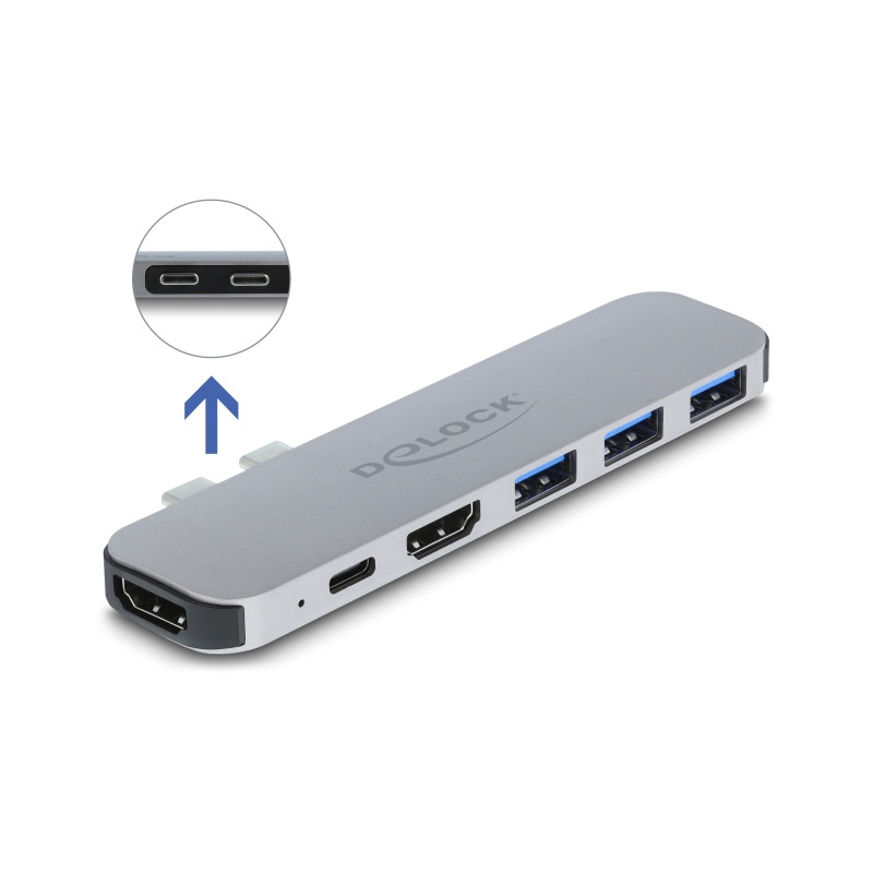 Delock Dockingstation für MacBook Dual HDMI 4K / PD / Hub