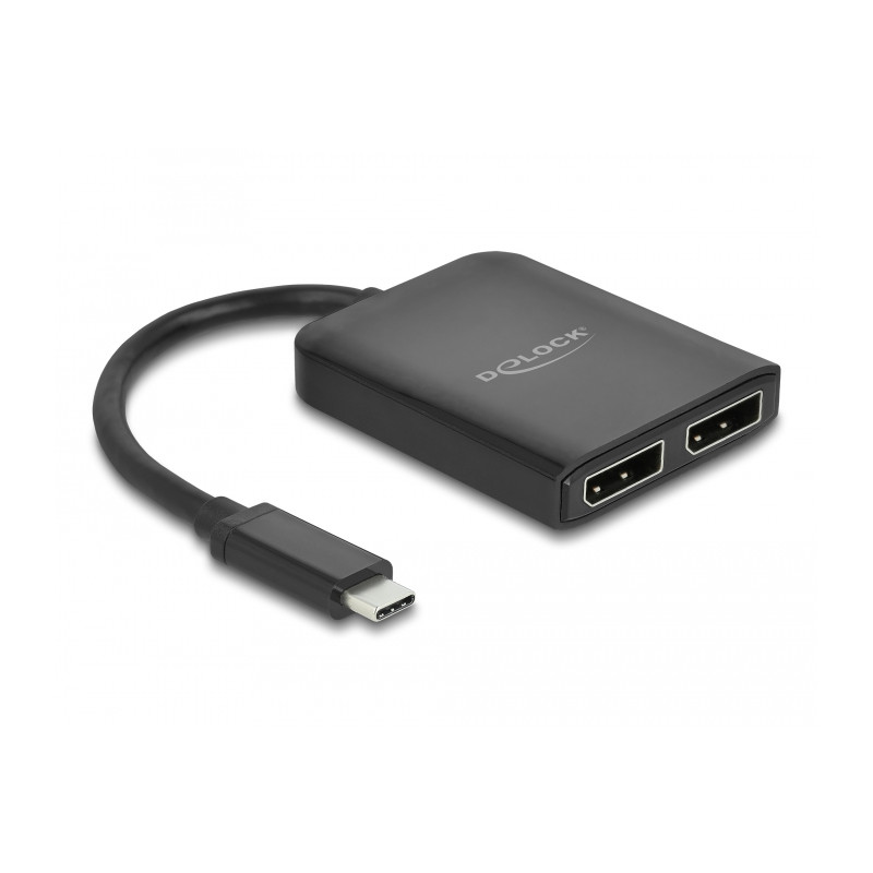 Delock USB Type-C™ Splitter (DP Alt Mode) zu 2 x DisplayPort MST / VXP