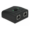 Delock RS-232 Umschalter und Verteiler 1 x Seriell DB9 zu 2 x USB 2.0 Typ-B bidirektional