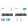 Delock Umschalter VGA 2 Port manuell bidirektional