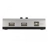 Delock Umschalter USB 2.0 mit 1 x Typ-B Buchse zu 2 x Typ-A Buchse manuell bidirektional