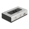 Delock Umschalter USB 2.0 mit 2 x Typ-B Buchse zu 1 x Typ-A Buchse manuell bidirektional