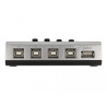 Delock Umschalter USB 2.0 mit 4 x Typ-B Buchse zu 1 x Typ-A Buchse manuell bidirektional