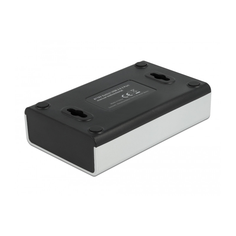 Delock Umschalter USB 2.0 mit 4 x Typ-B Buchse zu 1 x Typ-A Buchse manuell bidirektional