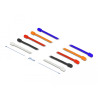 Delock Kabelbinder biegsam L 250 x B 4 mm farbig sortiert Set 10 Stück